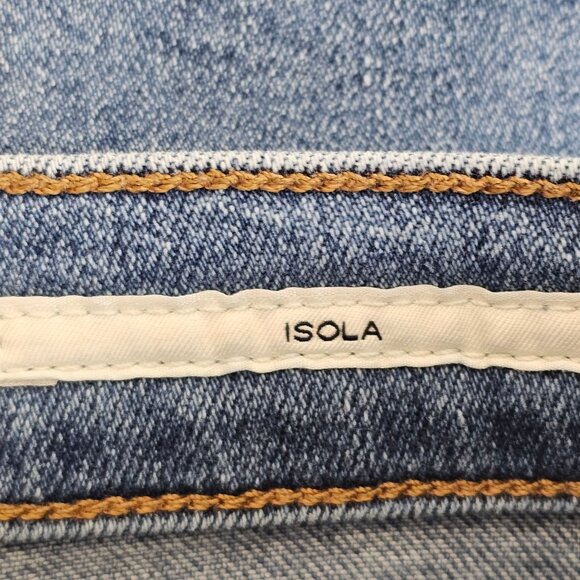 Womens 28 Wide Leg Hippie Boho Cottagecore Whimsigoth Flared Light Wash Jeans - Picture 6 of 14